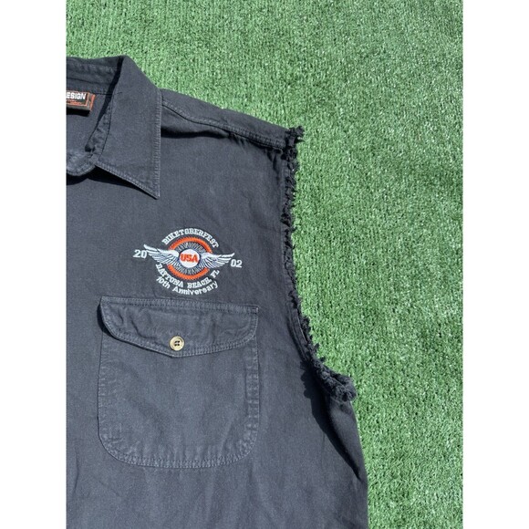 Biketoberfest 10th Anniversary Bike Week Daytona Beach Button Up 2002 Men’s XXL - Picture 5 of 8